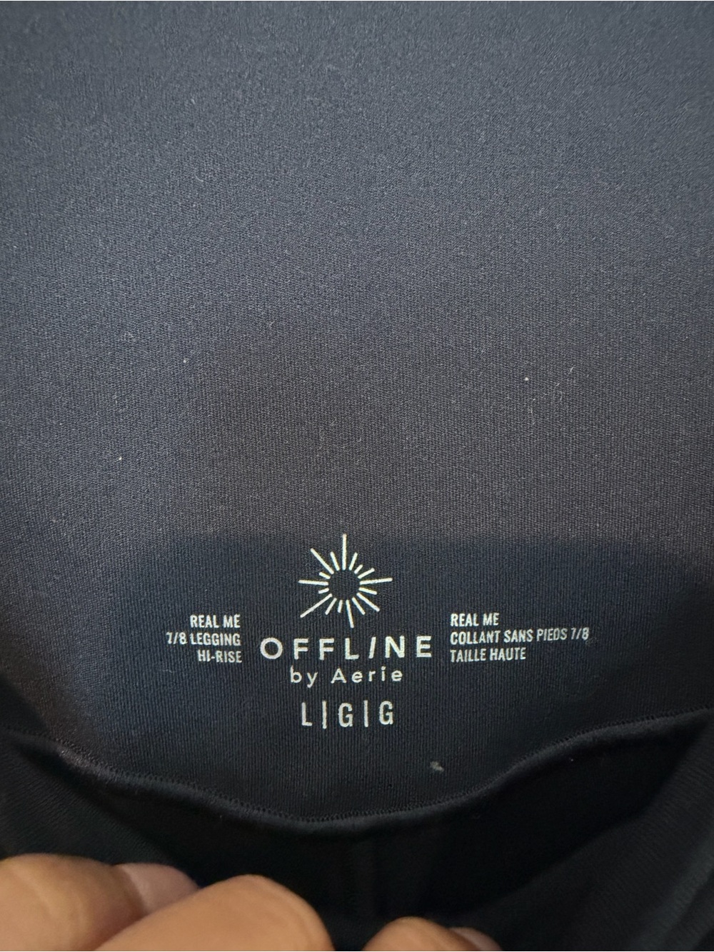 Offline Aerie Steel Blue Real Me High-Rise 7/8 Leggings - Picture 3 of 5